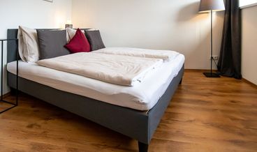 afbeelding van Klassieke tweepersoonskamer, 1 queensize bed, privébadkamer, uitzicht op bergen
