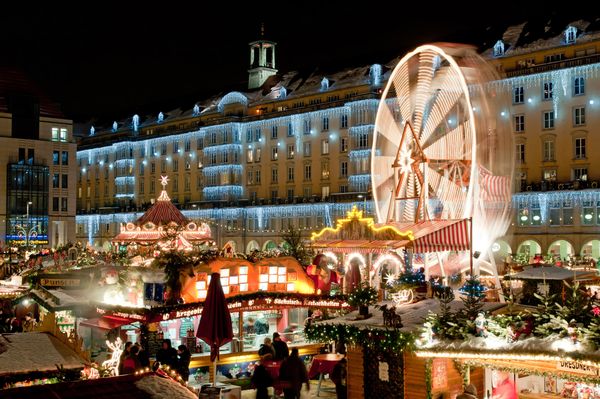 Kerstmarkt in Dresden
