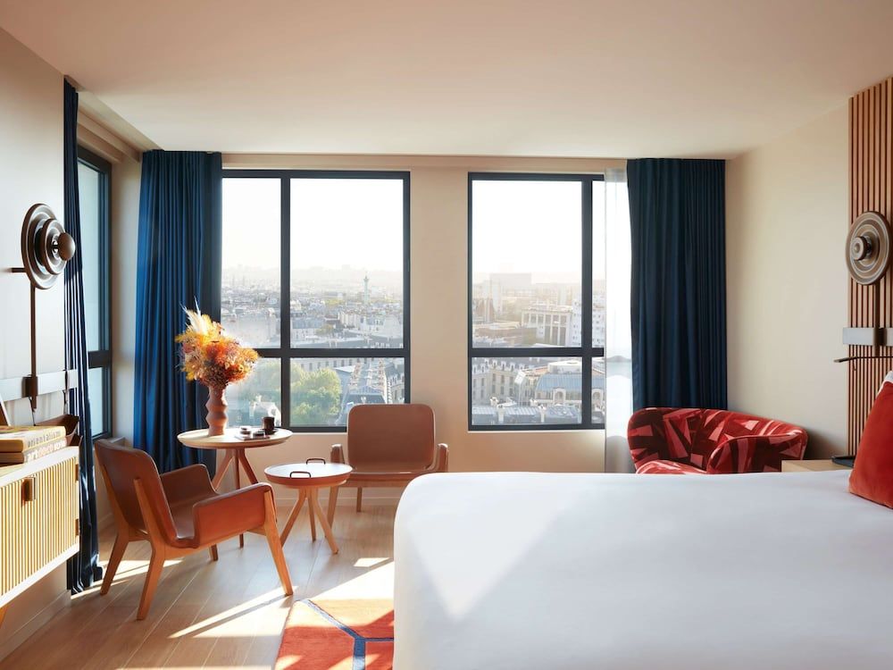afbeelding van Junior studio, 1 kingsize bed, op de hoek (Eiffel tower & Seine river view)