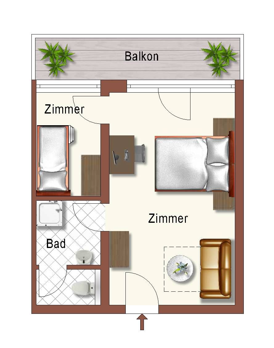 afbeelding van Family room with balcony
