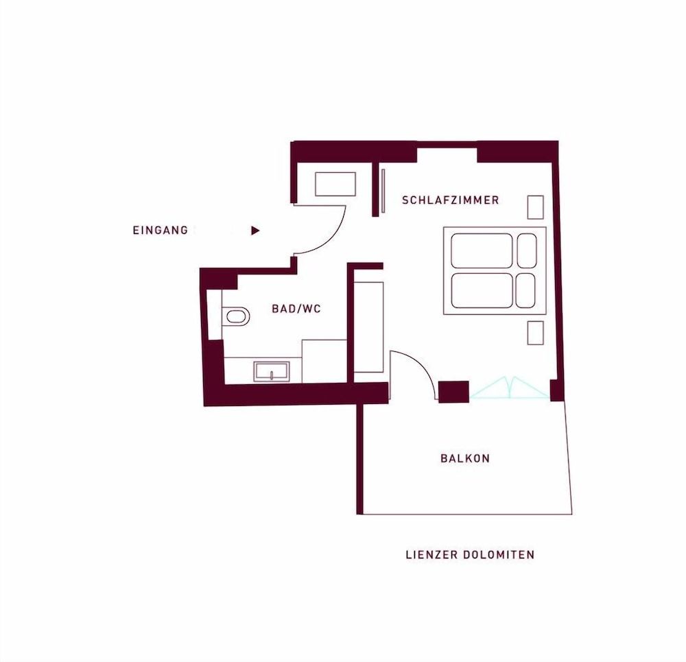 afbeelding van Superior appartement, 1 tweepersoonsbed met slaapbank